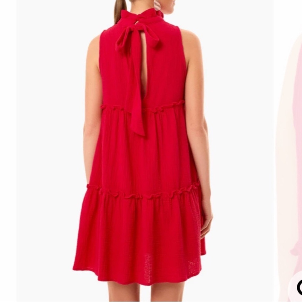 Tuckernuck Pomander Place Red Lightweight Gauze Morgan Dress XL - Picture 12 of 13